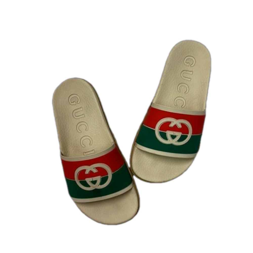 Gucci GG red and green slides